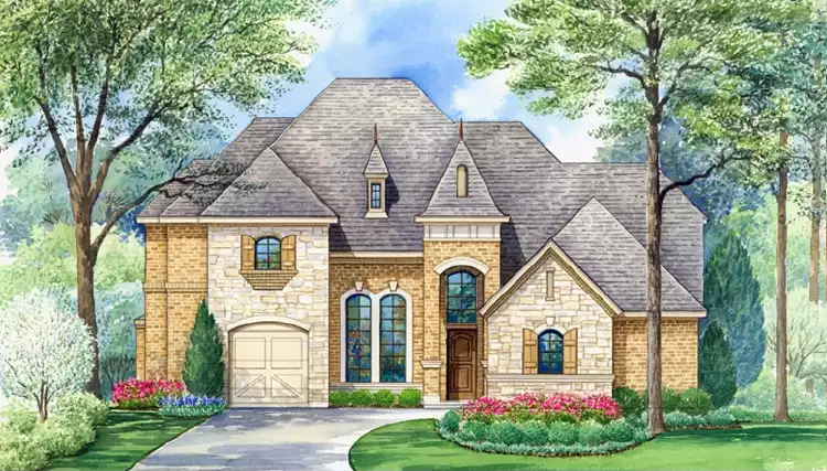 image of traditional house plan 2081